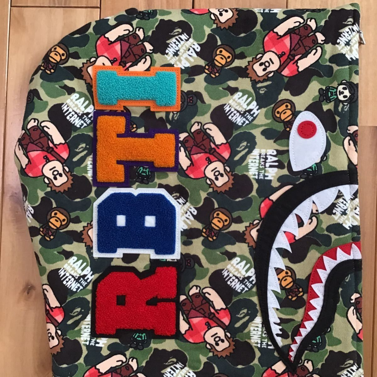 ☆2XL☆ シュガーラッシュ マイロ シャーク パーカー ABC camo shark full zip hoodie a bathing ape  BAPE エイプ ベイプ ディズニー - メルカリ