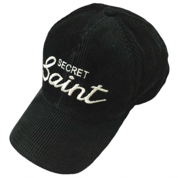 SECRET Saint コーデュロイキャップ 黒 セントマイケル SAINT M 