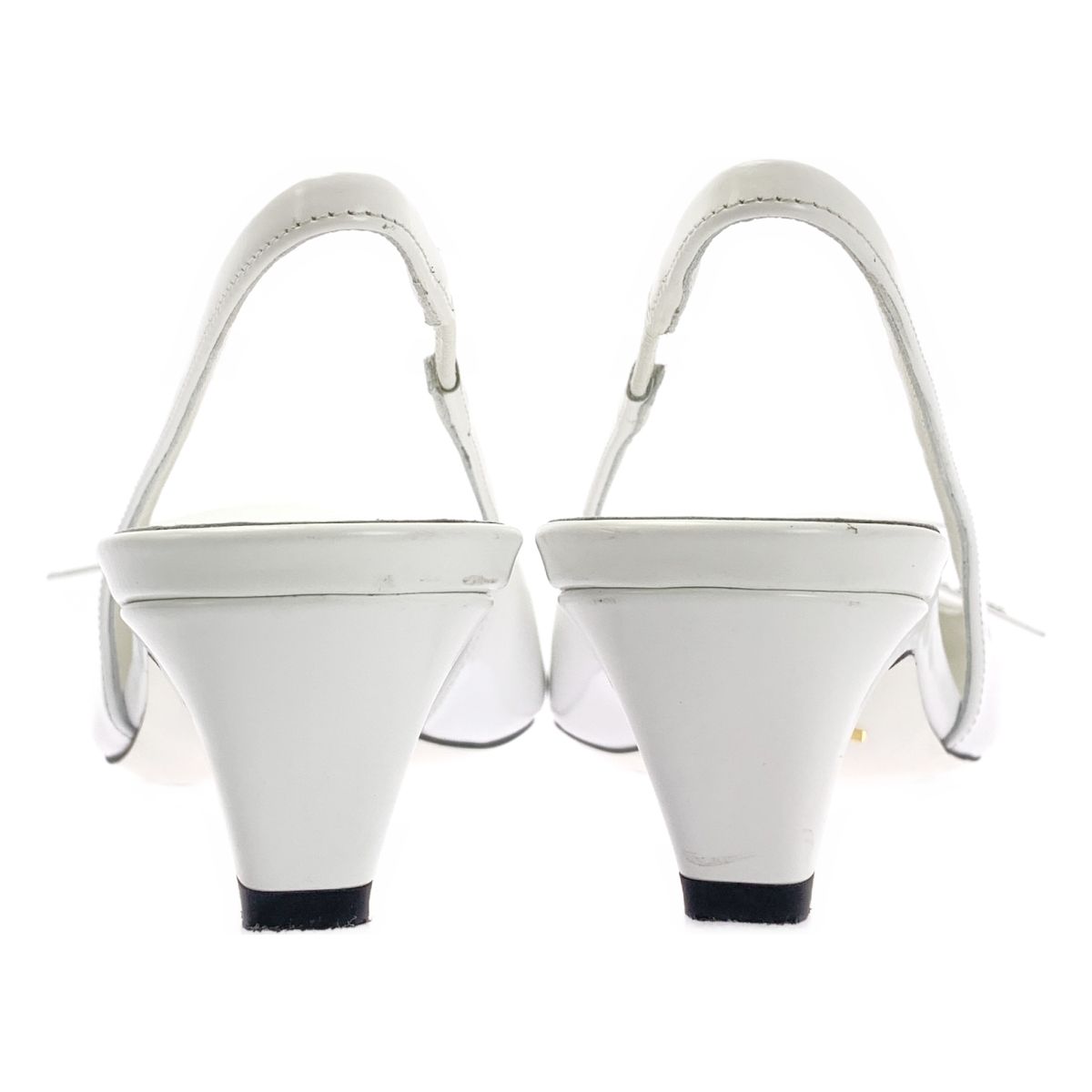 PRADA | プラダ | Modellerie リボン スリングバック パンプス | 36 1|2 | ホワイト | レディース KIN-KAAI_COM