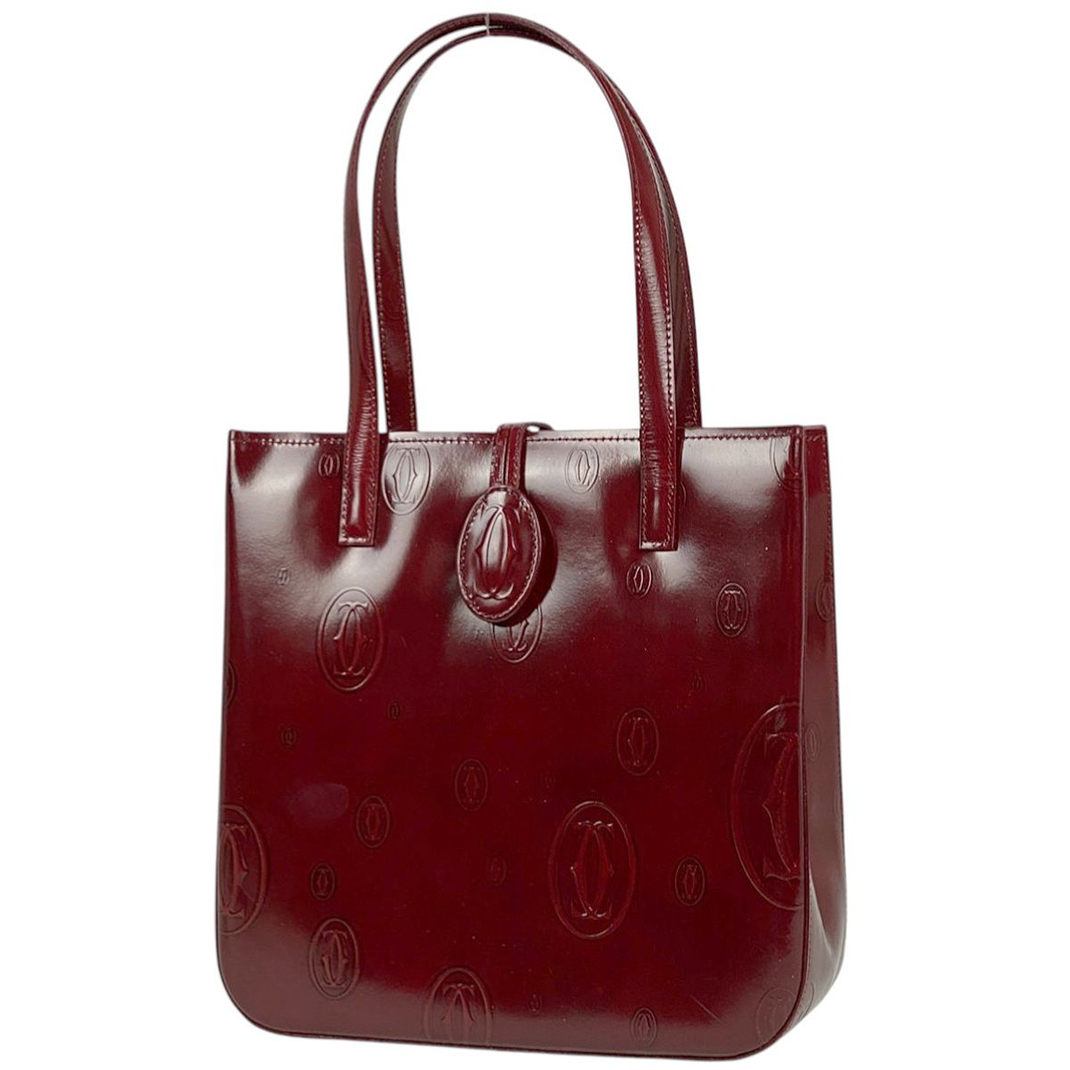 Cartier ハッピーバースデー　ボルドー エナメルレザー ハンドバック 楽天市場】【バッグ】Cartier カルティエ ハッピーバースデー