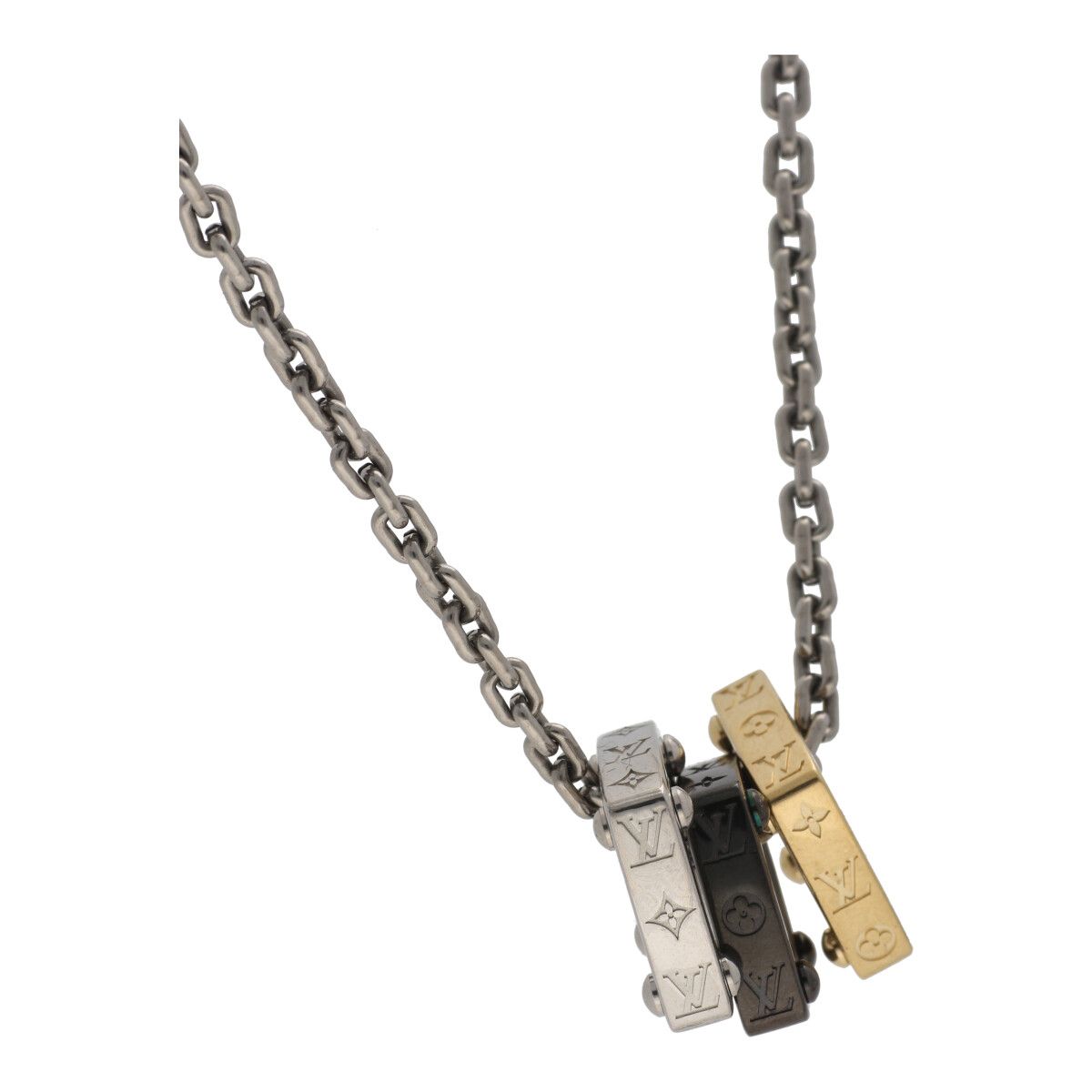 中古】 LOUIS VUITTON ルイ・ヴィトン モノグラム ボールド ネックレス