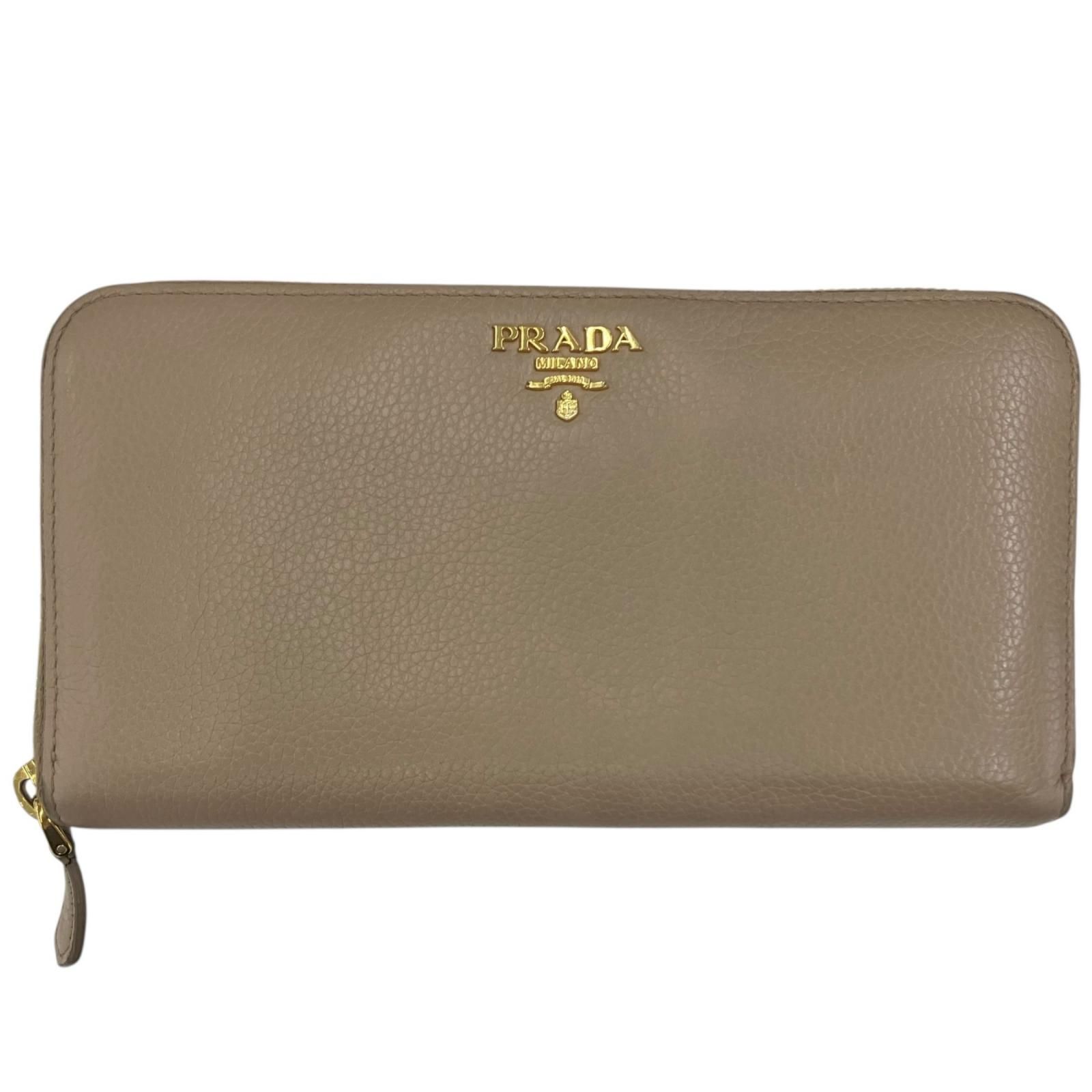 186005 現状品 PRADA プラダ PRADA 長財布 ベージュ レディース
