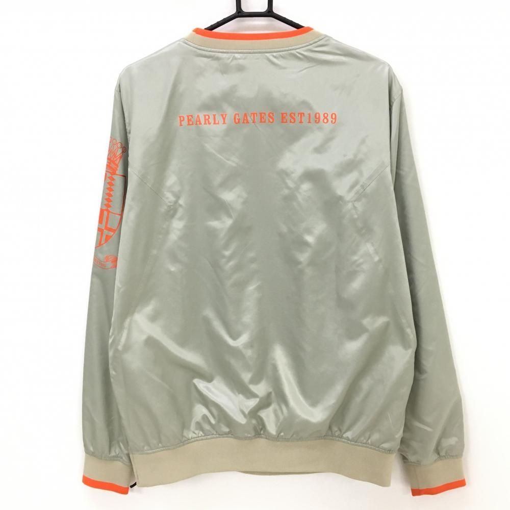 パーリーゲイツ スニード ベージュ系×オレンジ 裏地付き ロゴプリント