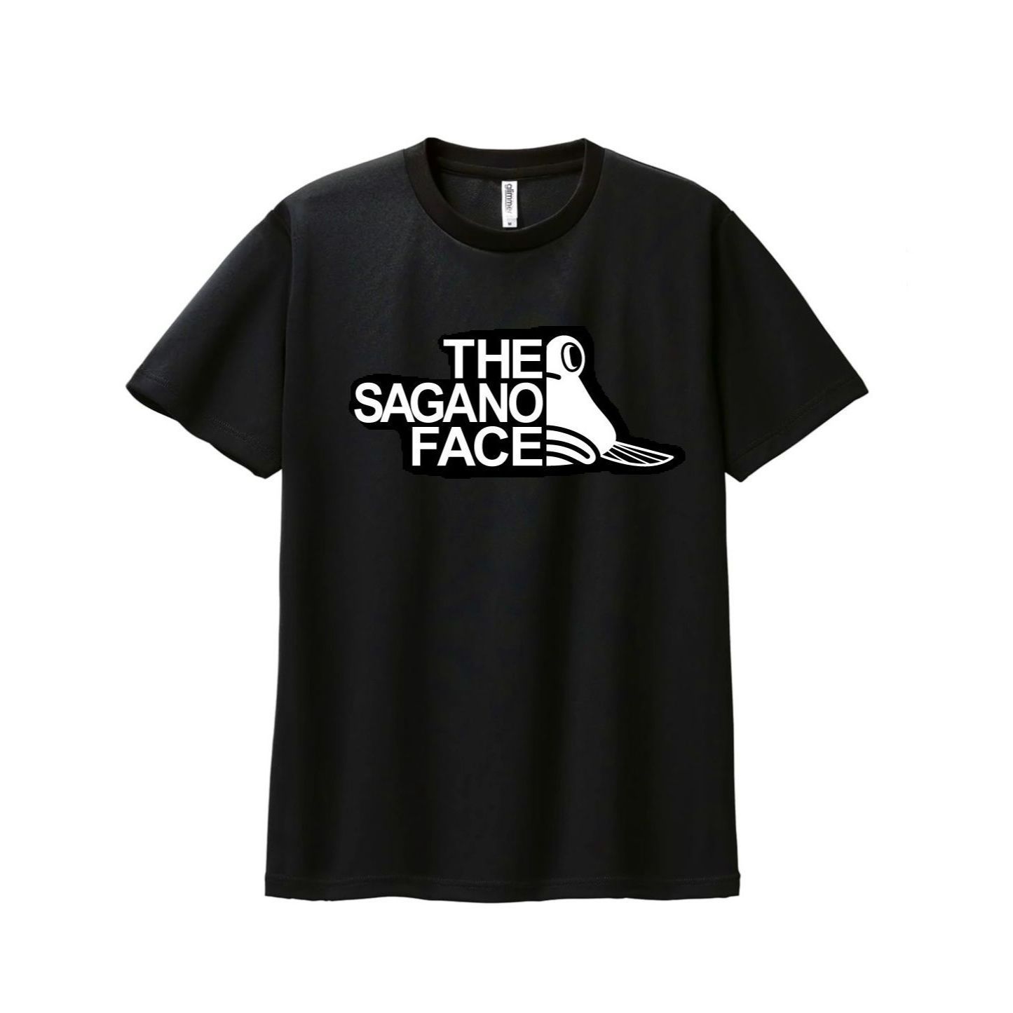 ご当地限定デザインTシャツ「THE SAGANO FACE」黒 S・M・L