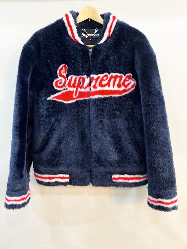 Q25☆Supreme/シュプリーム 20SS Faux Fur Varsity Jacket フェイク ...