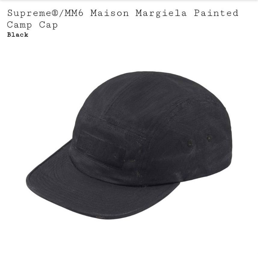 Supreme MM6 キャップ シュプリーム マルジェラ ブラック - 帽子