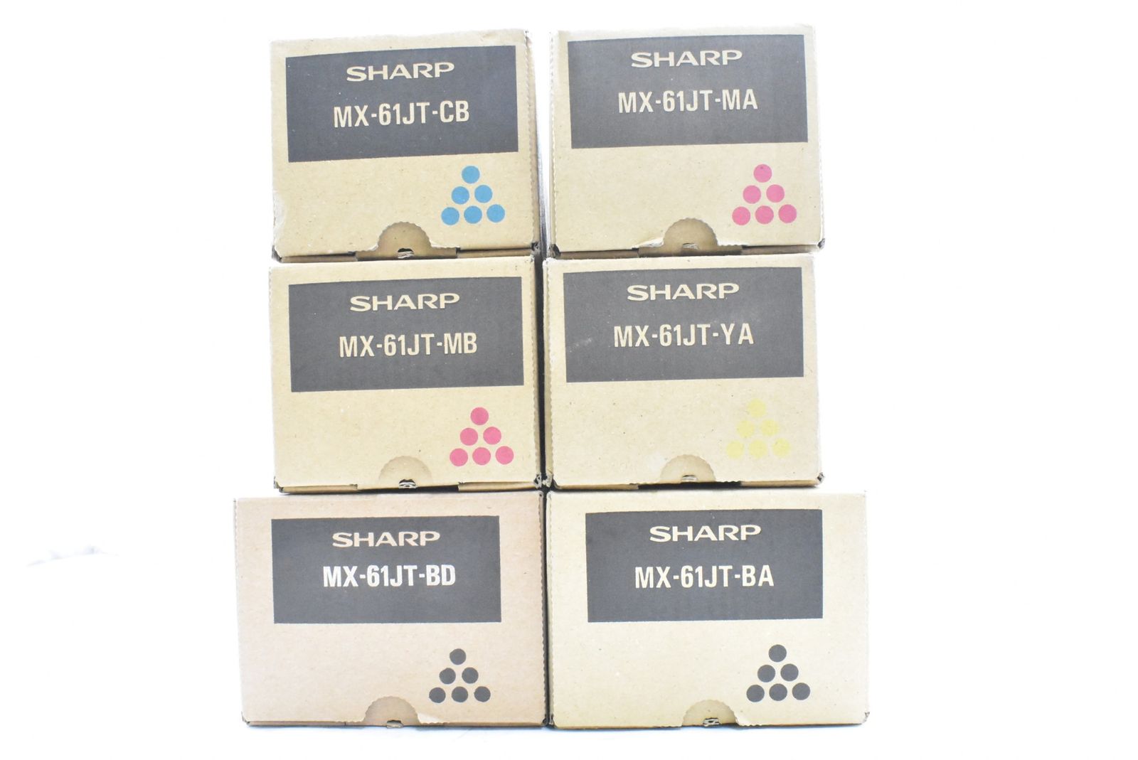 SHARP/純正トナー 4本・新品未使用 SHARP カラートナー（シアン