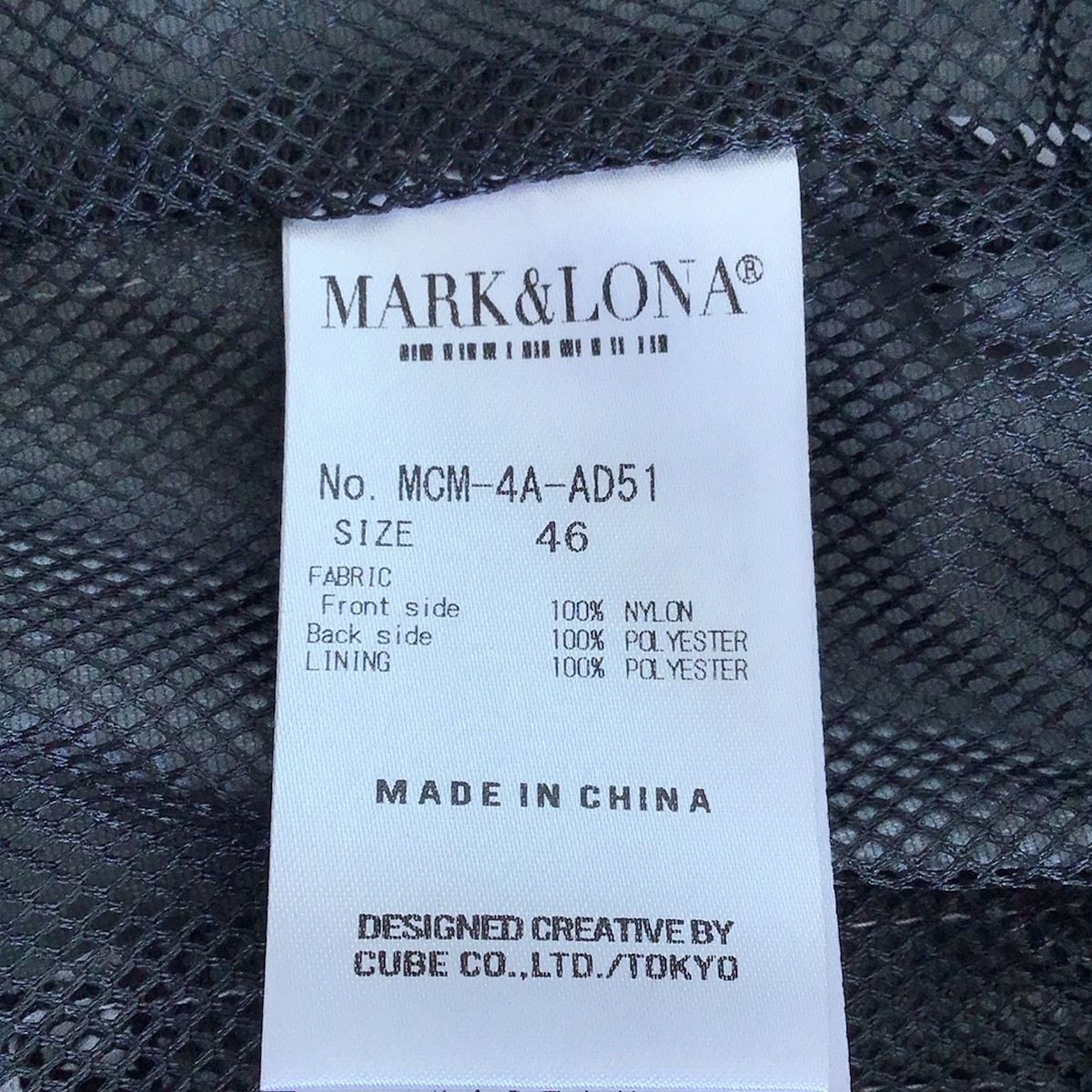 MARK&LONA(マークアンドロナ) ブルゾン サイズ46 XL メンズ - 白×黒  