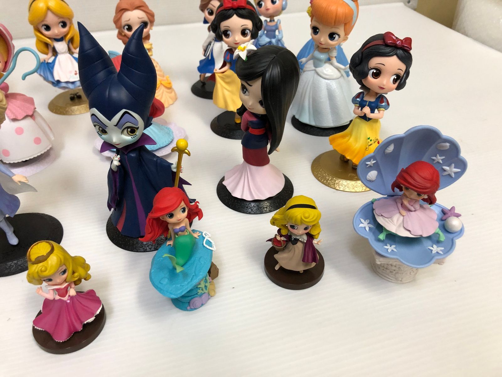 Qposketディズニープリンセス フィギュア 17体セット 未開封 KUNIKAコラボ ちいさなプリンセス ソフィア Qposket ディズニー