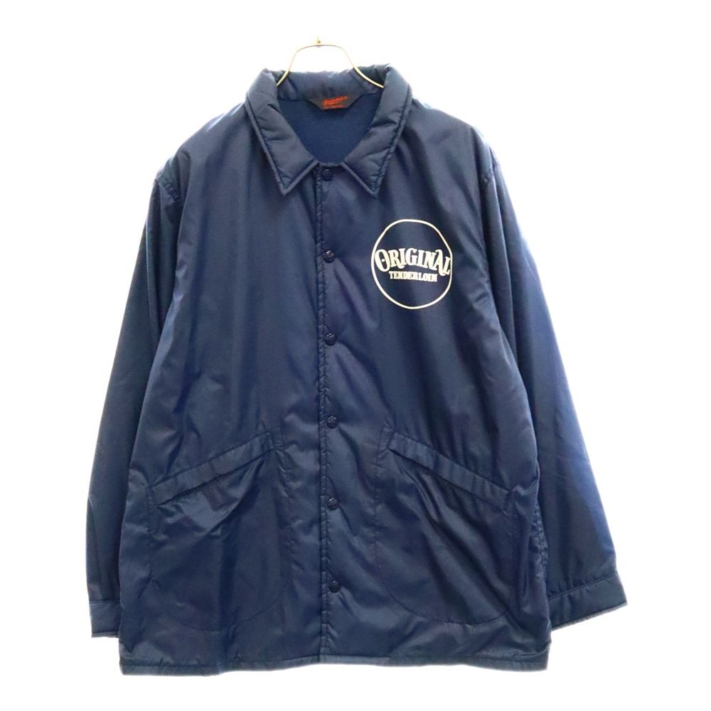 TENDERLOIN (テンダーロイン) 17AW NYLON COATH JKT ロゴプリント ナイロン コーチジャケット ネイビー