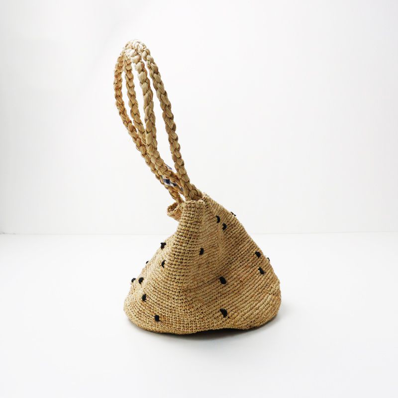 美品 ノロ NORO MADRAGUE PLUMETIS POIS S ドットラフィア