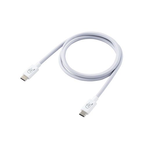 エレコム USB4ケーブル C-Cタイプ 認証品 USB Power Delivery対応 240W 1.0m ホワイト USB4-CCPE10NWH USTAUSTRALIA_COM_AU
