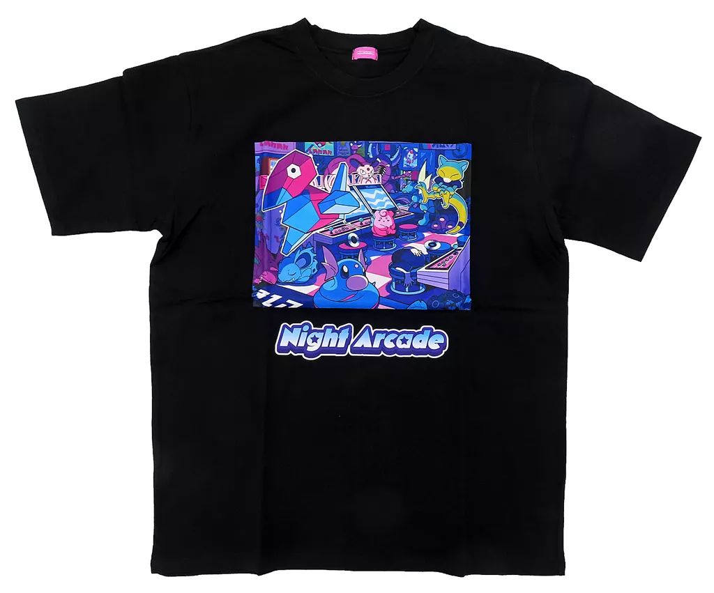 最新作，定番 【中古】Tシャツ Night Arcade Tシャツ ブラック フリーサイズ 「ポケットモンスター」 ポケモンセンター限定 Tシャツ・アパレル