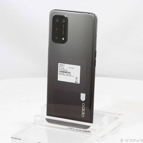 品〕 OPPO A54 5G 64GB シルバーブラック OPG02 UQ mobile SIMフリー