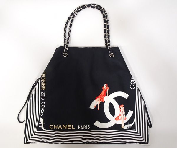 CHANEL シャネル ココマーク チェーンショルダー トートバッグ 1049 CHANEL シャネル ココマーク チェーンショルダー トートバッグ 1049