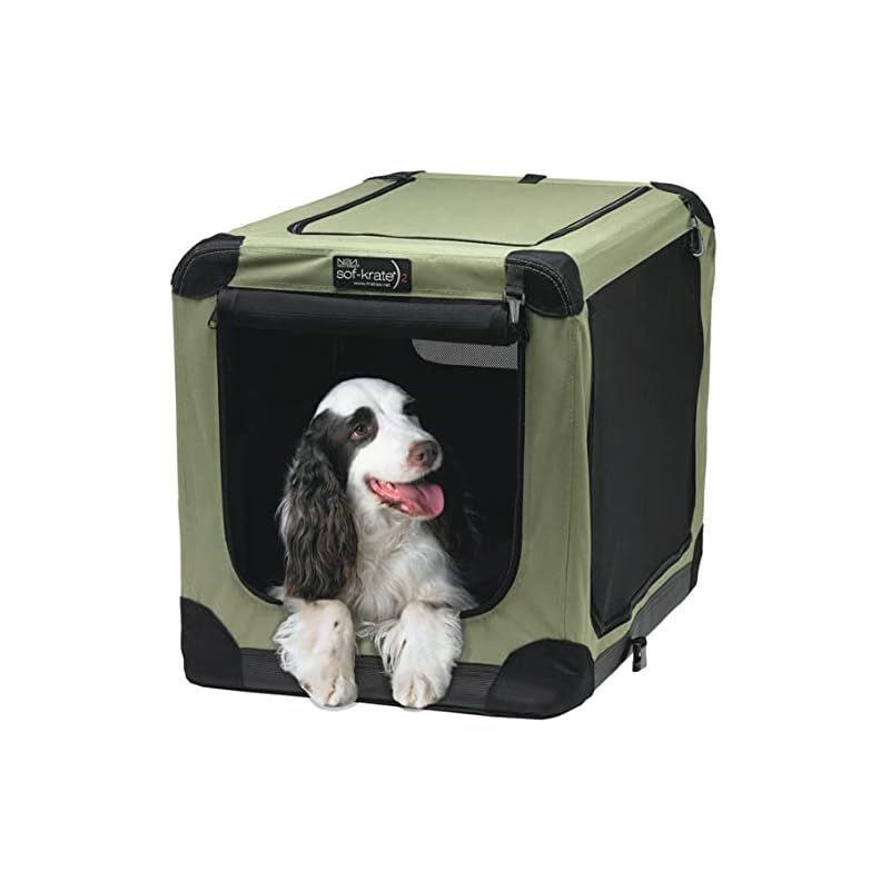 Tetra ファーストラックス (FIRSTRAX) 犬用 ソフクレート n2 Lサイズ 76L x 53W x 58H cm ペット用クレート初の防災製品等推奨品の認証 コンパクトで簡単に組み立て ペットの抜け毛が周りに飛び散らない細かいメッシュを採用 1