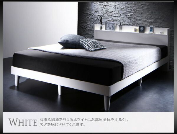 すのこベッド ダブル【プレミアムボンネルコイルマットレス付き