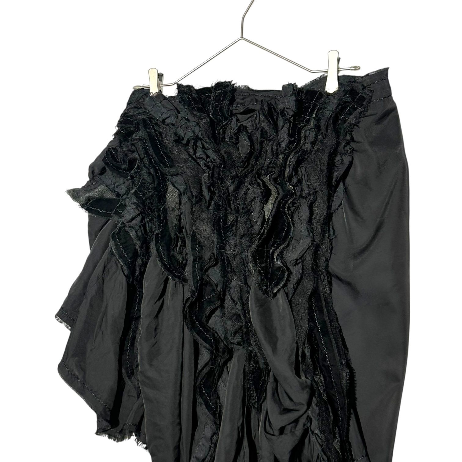トリココムデギャルソン　スカート　フリル　7段　ブラック　ウロコ 美品】 tricot COMME des GARCONS / トリココムデギャルソン