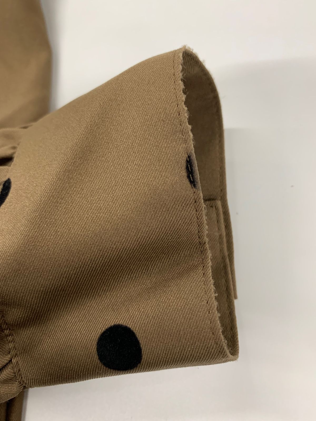 定価3万未使用美品エムズグレイシーフリルドットブラウスブラウン水玉