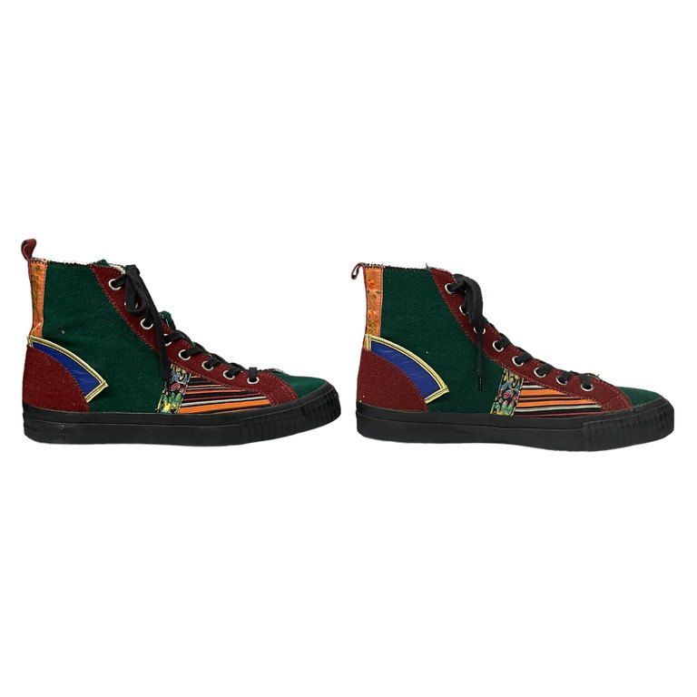Yohji Yamamoto Pour Homme 95AW 鹿鳴館パッチワークハイカット