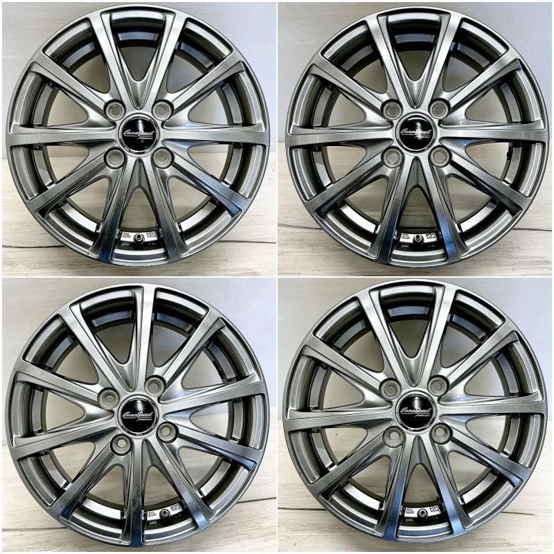 14インチ アルミ EuroSpeed ユーロスピード MANARAY SPORT 4本セット キャロル ワゴンR エブリイワゴン フ ワゴン NV100クリッパーリオ セルボ アルミホイール アルミホイール ホイール 社外ホイール ホイール