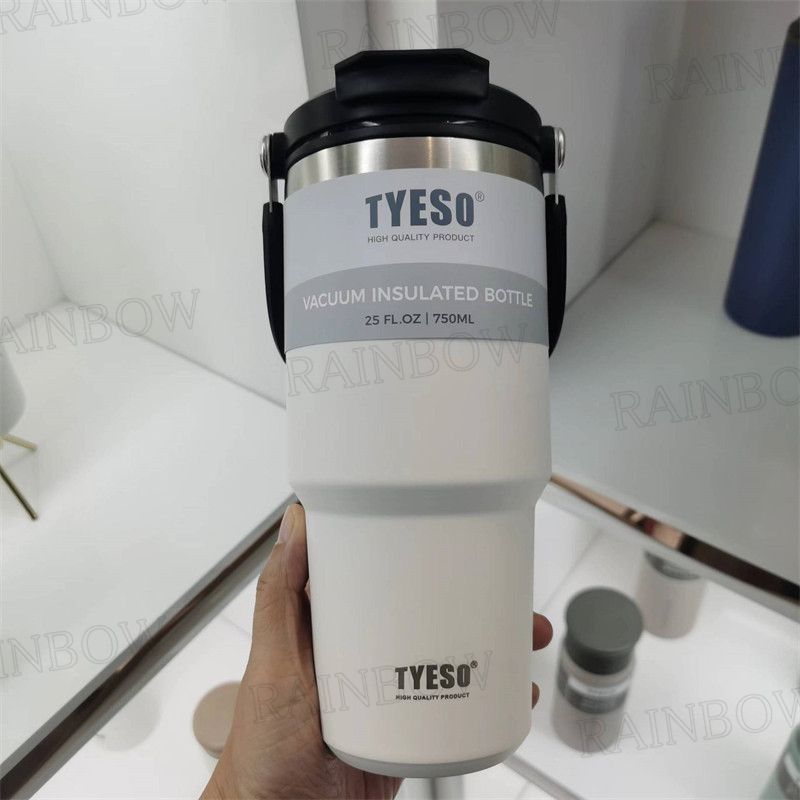 水筒 ボトル 900ml スポーツボトル タンブラー ストロー付き 大容量 持ち運び ストローボトル ふた付き 真空断熱 二重断熱構造 車載カップ  サーマルトラベルマグ 断熱コーヒーマグ マグボトル フリップストロー 直飲み PP質材蓋付 - メルカリ