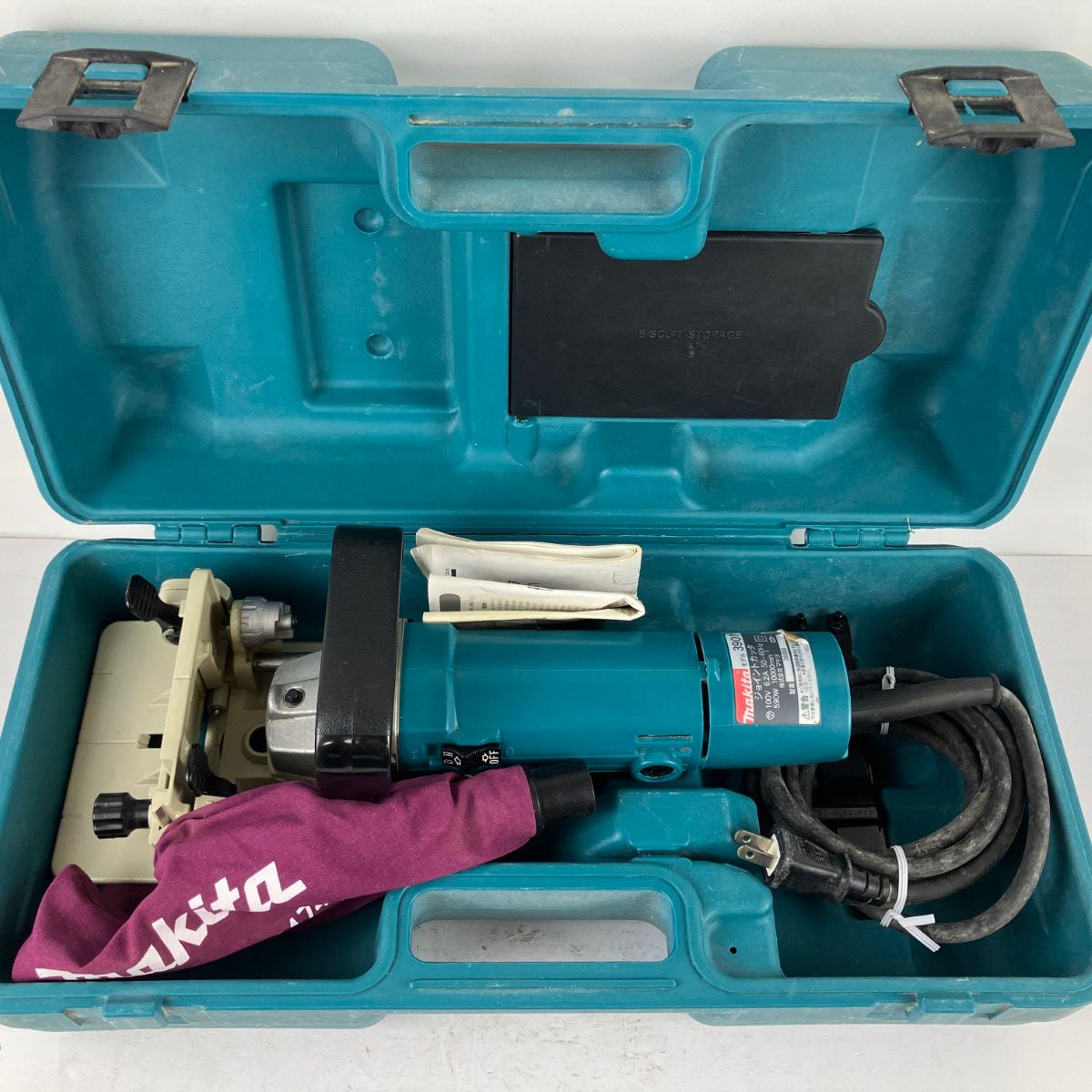 ЗЗMAKITA マキタ 100v ジョイントカッタ ダストバッグ 取説 ケース付 3901 ブルー