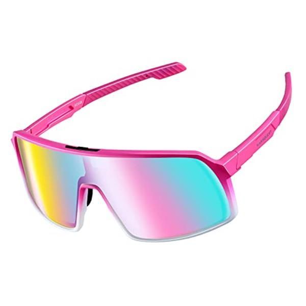 スポーツサングラス UV400 クリアレンズ 紫外線カット サイクリング 無色