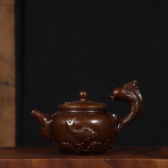 銅細工 酒壺 茶壺 装飾品 工芸品 美術品 置物 銅細工 酒壺 茶壺 装飾品 工芸品 美術品 置物 - メルカリ