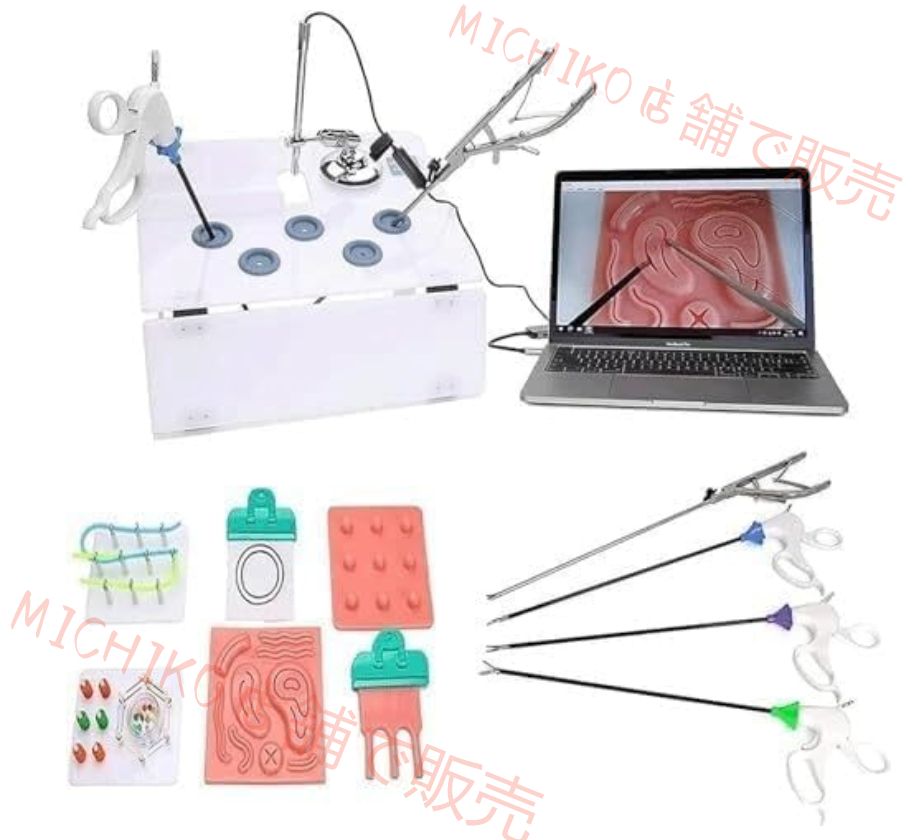 セット 医師と学生のための腹腔鏡模擬トレーニングボックスキット