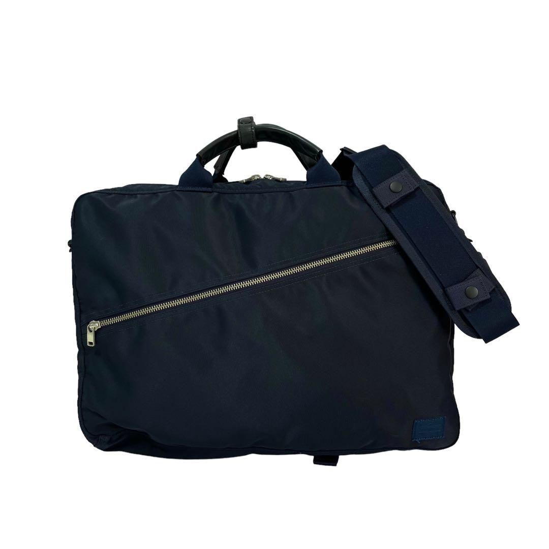 8092 美品 PORTER LIFT 3WAY BRIEFCASE NAVY - メルカリ