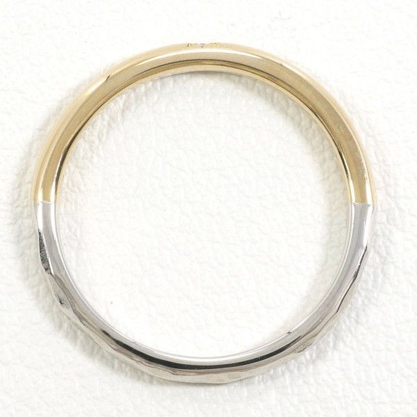 PT900 K18YG リング 指輪 8号 ダイヤ 総重量約2.5g K18 18金 YG