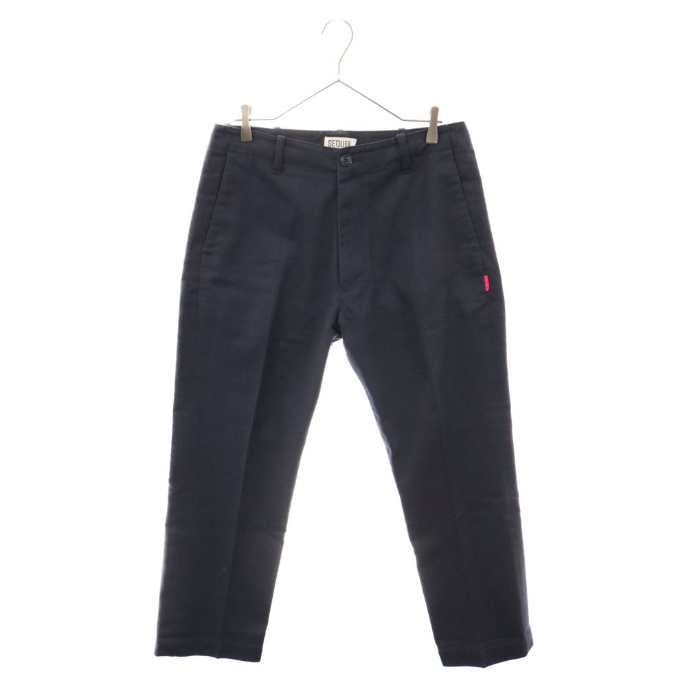 美品 SEQUEL シークエル TYPE-F ネイビー サイズS SEQUEL (シークエル) TYPE‐F CHINO PANTS チノ パンツ ネイビー