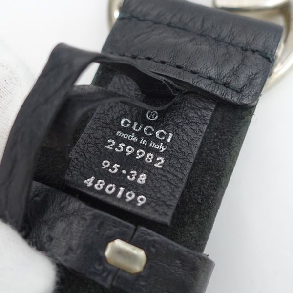GUCCI / グッチ ◇GGロゴ バックル ベルト レザー ブラック 259982