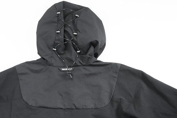 and wander ◇ stretch shell jacket 撥水 フーディー