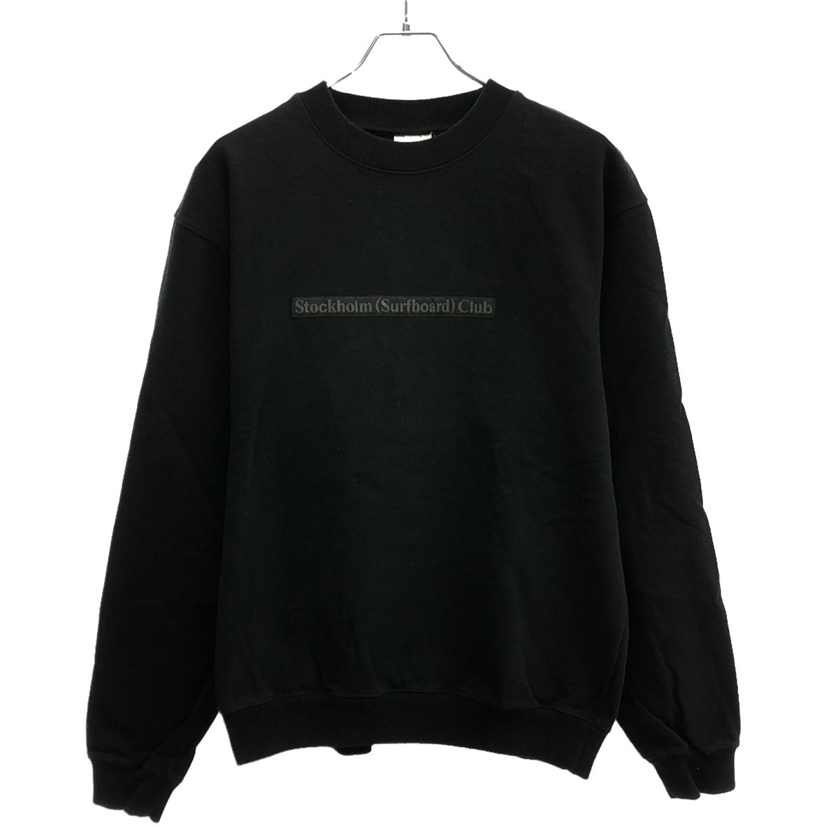 stockholm surfboard club スウェット　ブラック Lサイズ 中古・古着通販】Stockholm(Surfboard)Club (ストックホルム