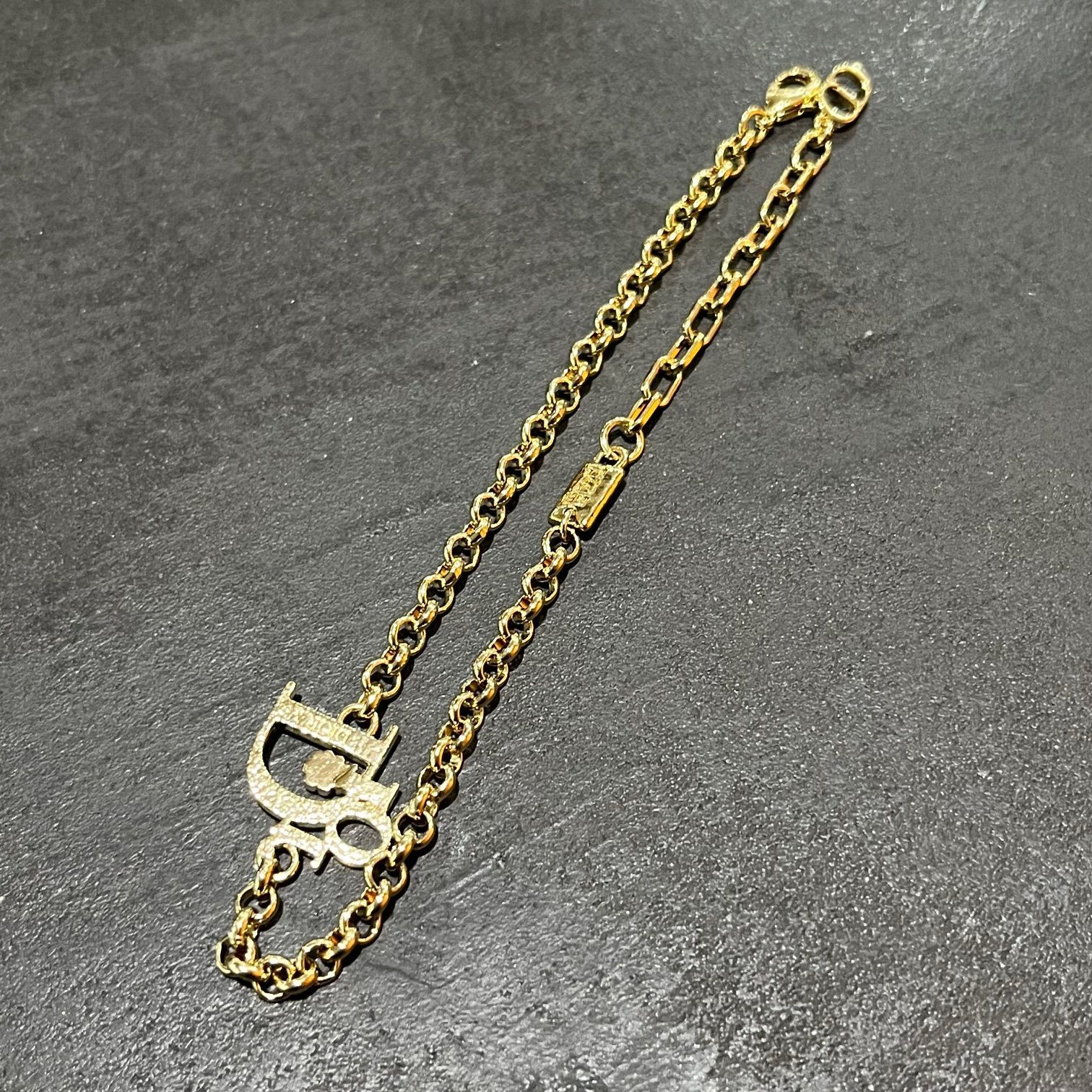 新品 Dior by ERL ロゴゴールドブレスレット ディオール イーアール 