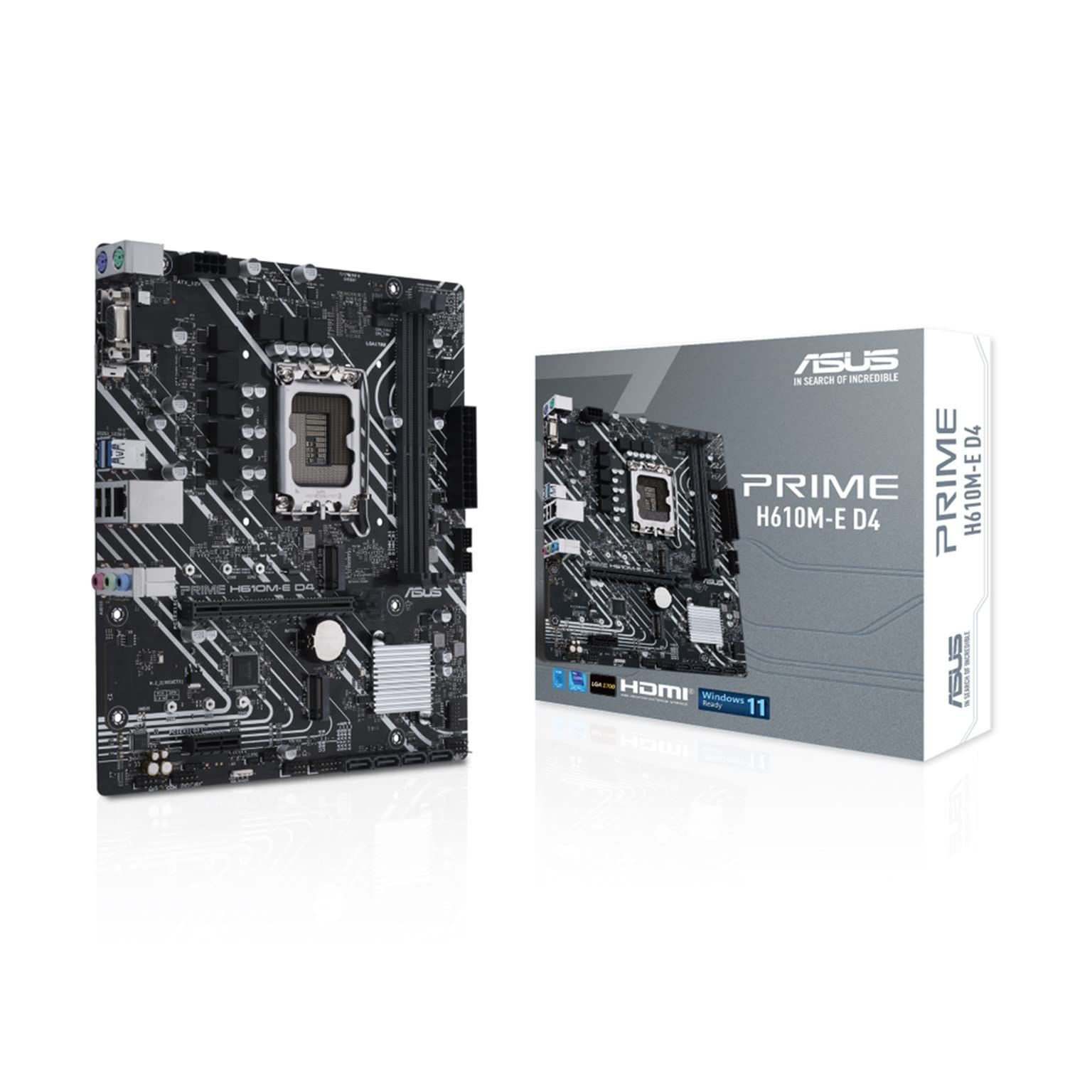 ASUS INTEL 第12世代CPU(LGA1700)対応 H610 チップセット mic-ATX マザーボード PRIME H610M-E D4 【国内正規代理店品】 [【H610】DDR4 汎用コスパモデル]