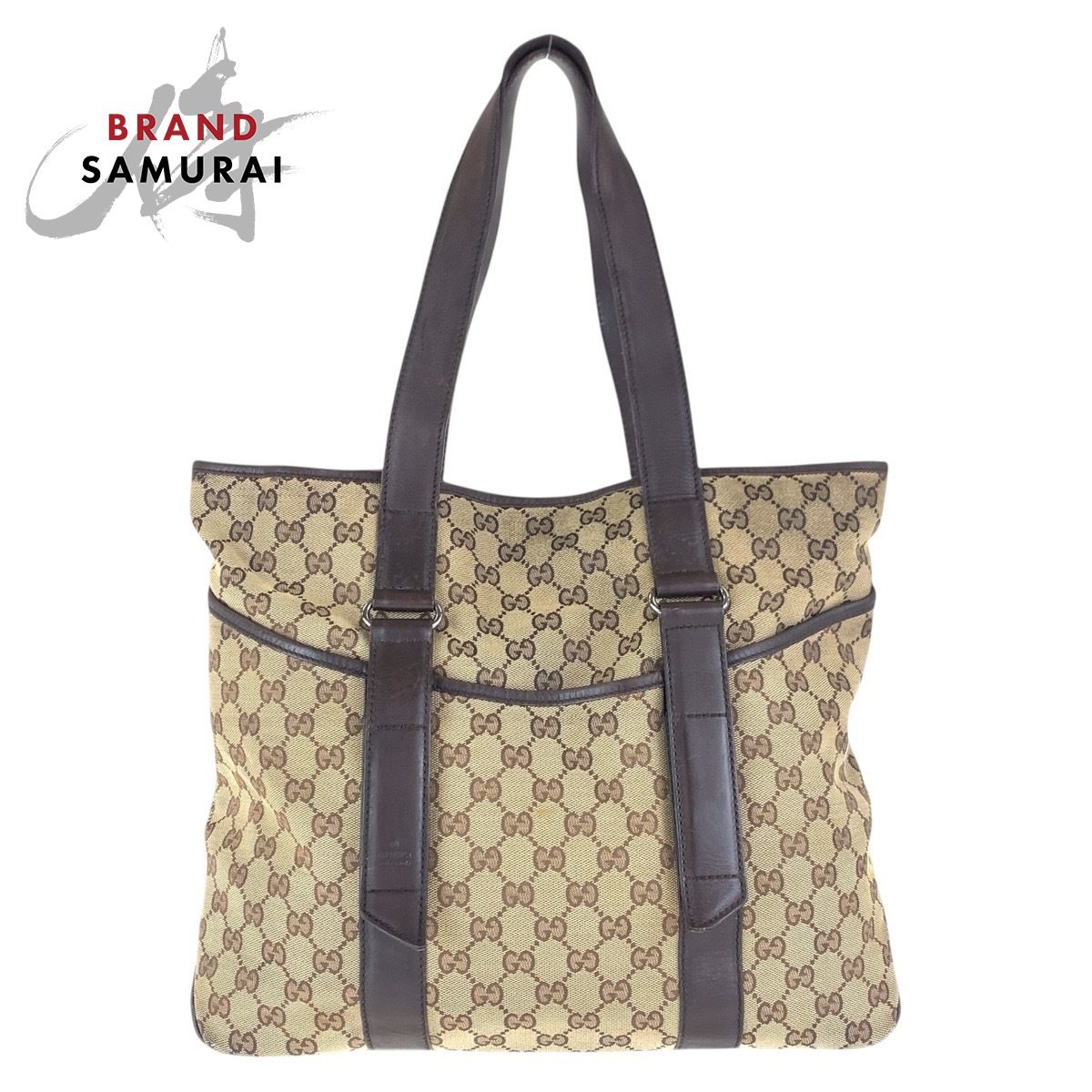 GUCCI グッチ ベージュ 卸売 ブラウン GGキャンバス/レザー GUCCI グッチ ベージュ 卸売 ブラウン GGキャンバス/レザー