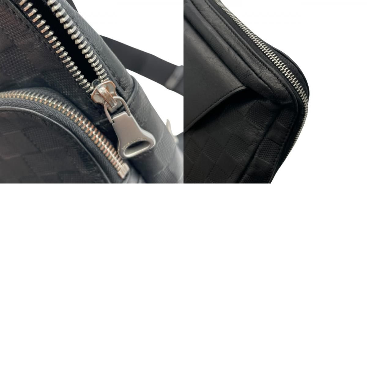 超極美品 ルイヴィトン N41720 スリングバッグ ダミエアンフィニ ブラック ルイ・ヴィトン LOUIS VUITTON アヴェニュー スリングバッグ