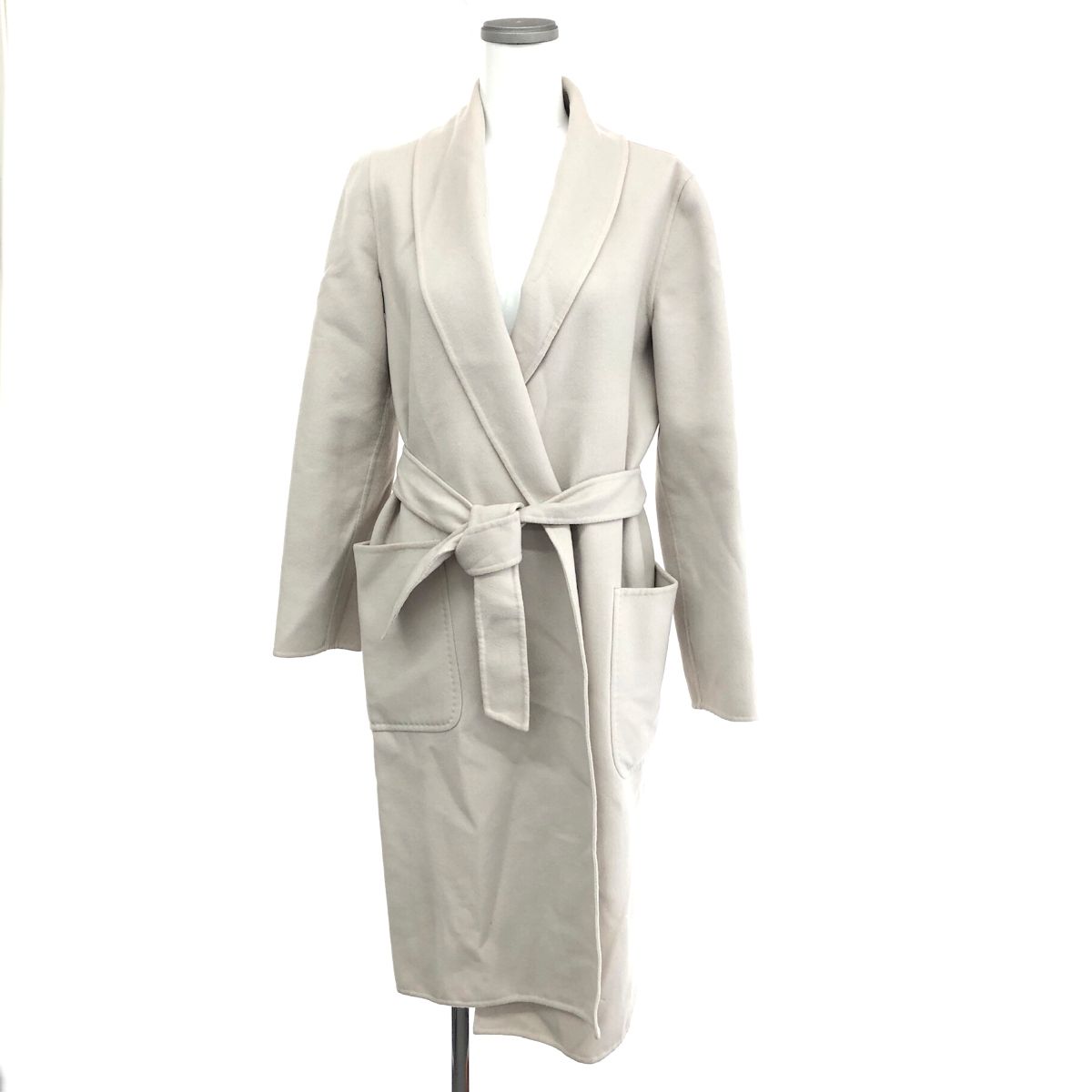 MAX MARA マックスマーラ ショールカラーベルテッド コート