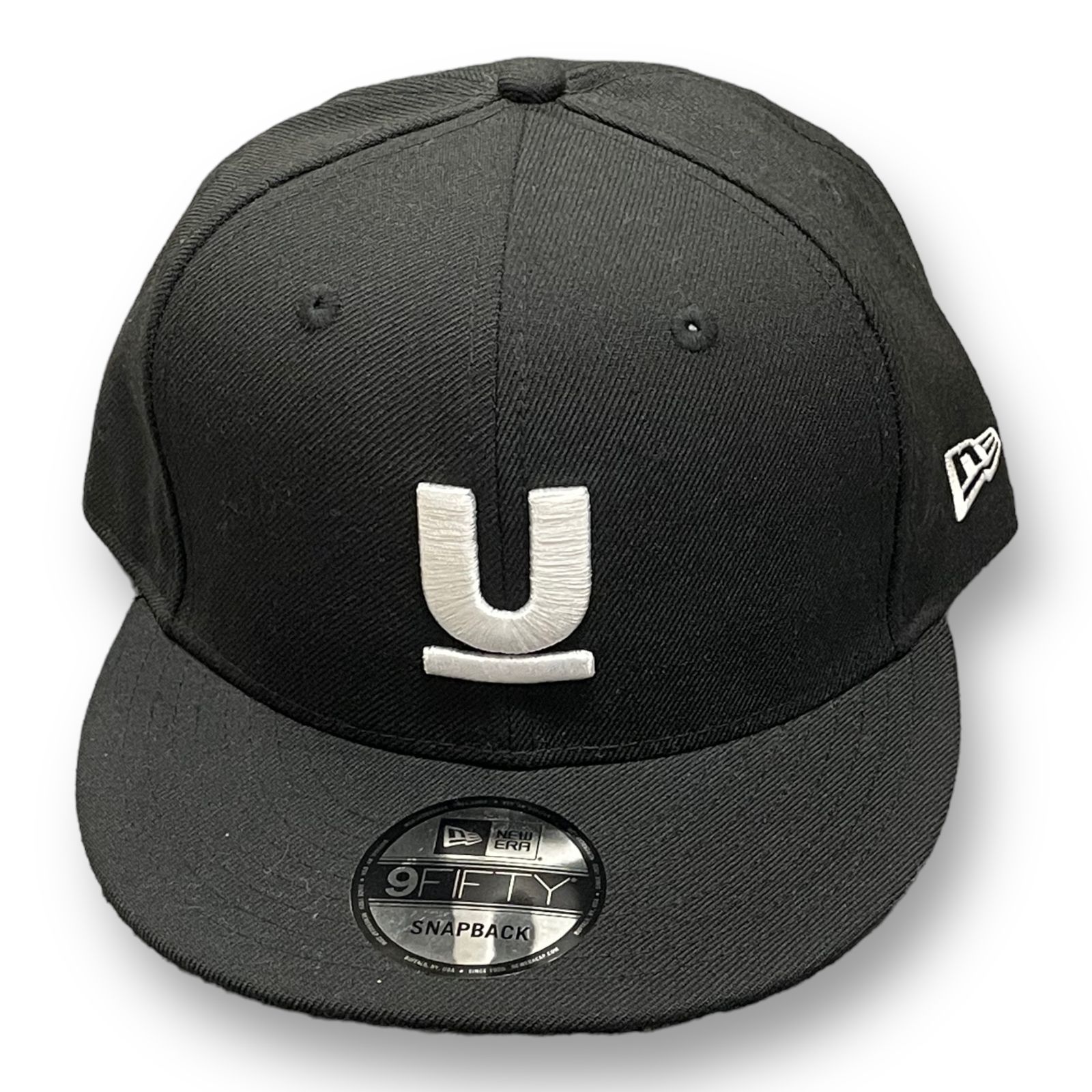 美品 UNDERCOVER NEW ERA コラボ ロゴ刺繍 ベースボールキャップ 帽子 アンダーカバー ニューエラ ブラック F 54028A