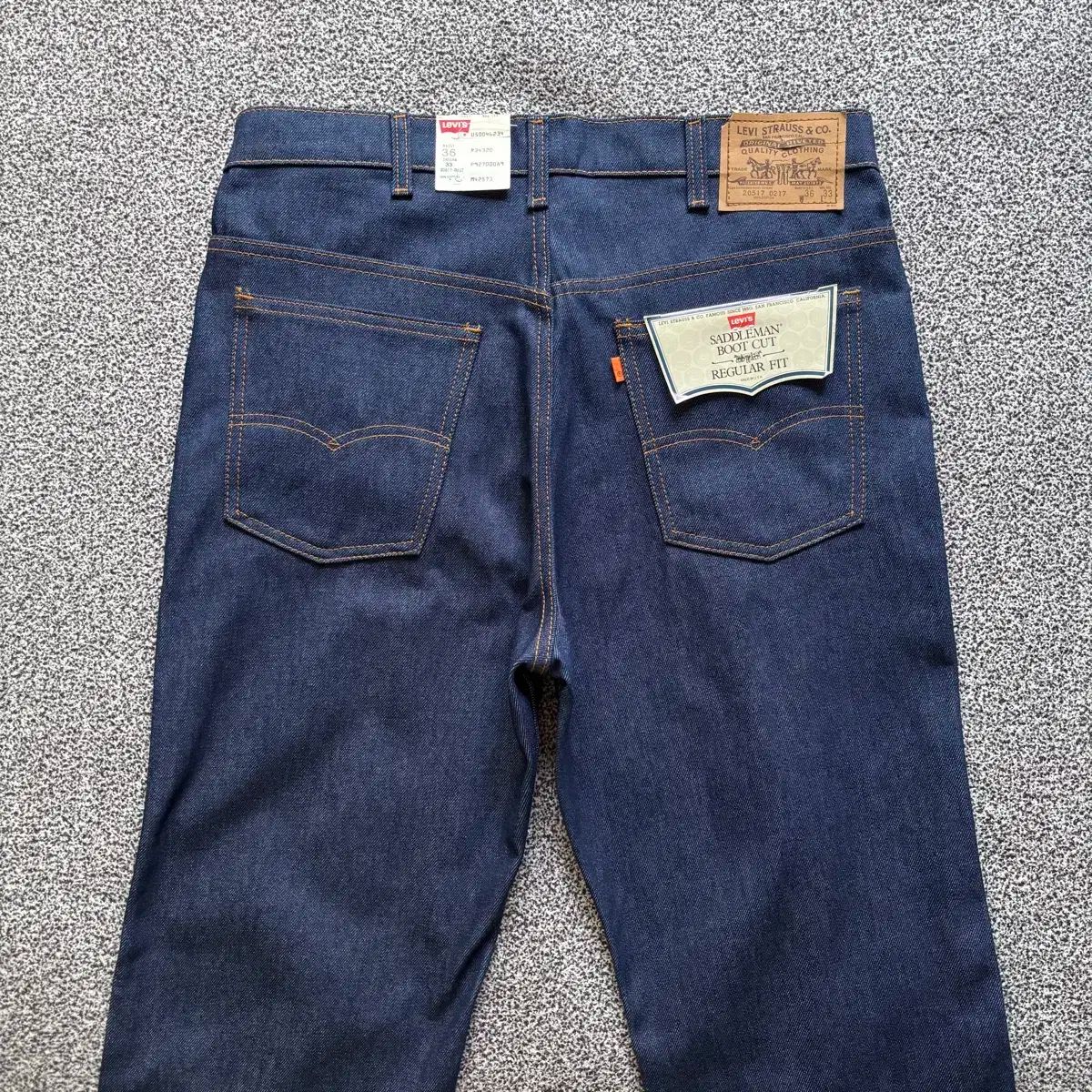 デッドストック 80s ビンテージ リーバイス 517 スタプレ パンツ 紺