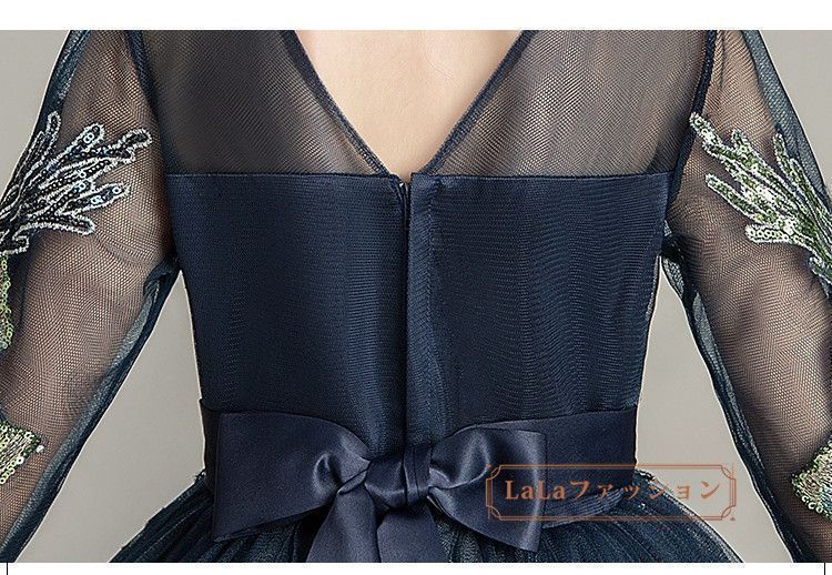  子供ドレス 半袖 七分袖 パーティドレス ドレス ピアノ発表会 発表会 子供 ワンピース キッズドレス フォーマルドレス 大人っぽい ロング丈 チュール 刺繍 女の子 結婚式 キッズ 子ども 子供服mikixz 64 ドレス フォーマル ドレス スーツ