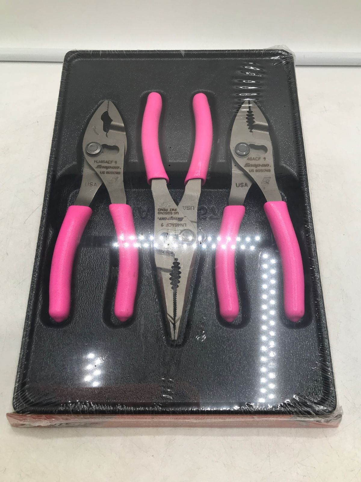 〇Snap-on スナップオン 3ポジションスリップジョイントプライヤー3点セット ピンク PL346ACFP ITOX7ZTITSV4 エコツール岡崎岩津店 M02