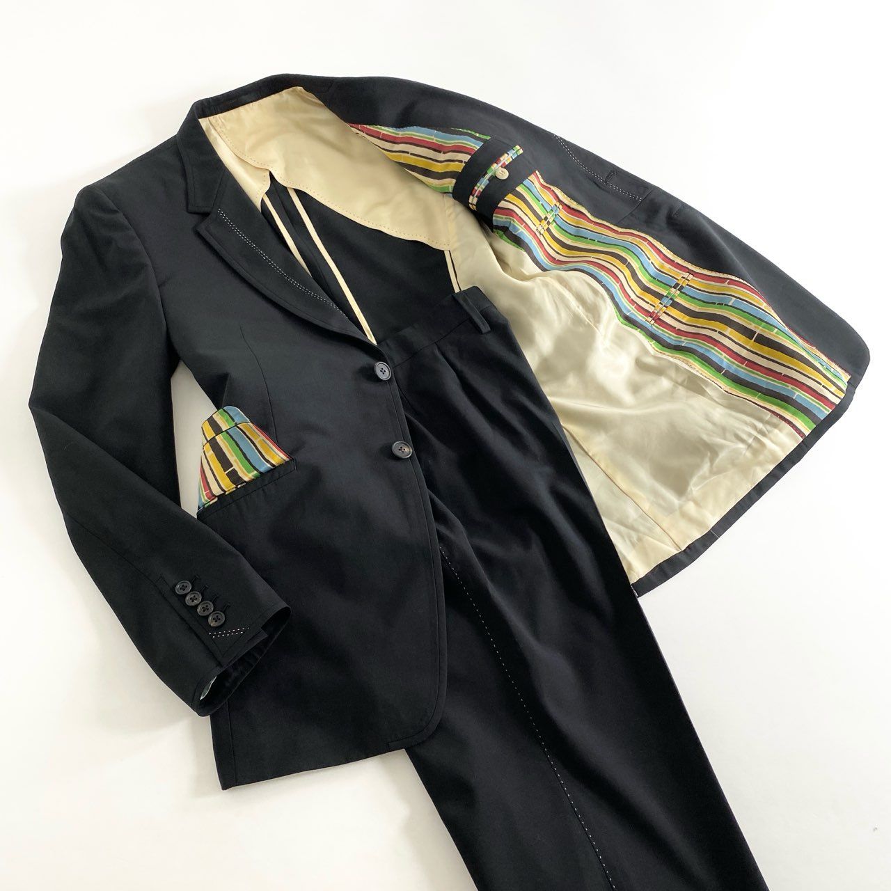 25h9 Paul Smith ポールスミス スーツ セットアップ L ブラック 