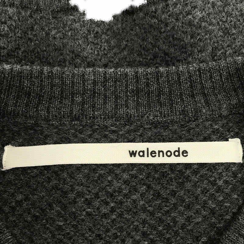 walenode / ウェルノード | ウール 鹿の子編み クルーネック ニット