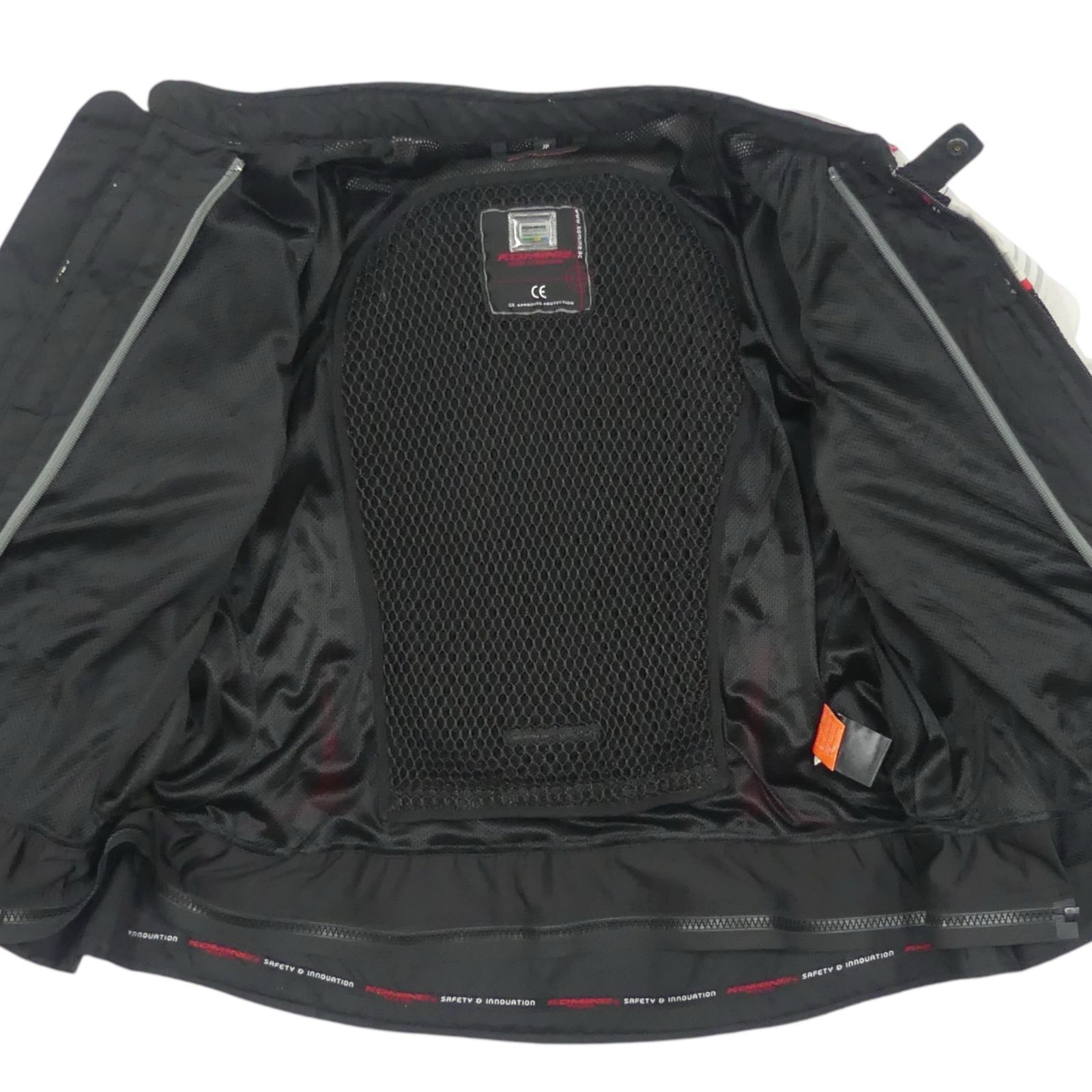 コミネ 3XL KOMINE レーシングジャケット 赤黒 ライディングレザー 