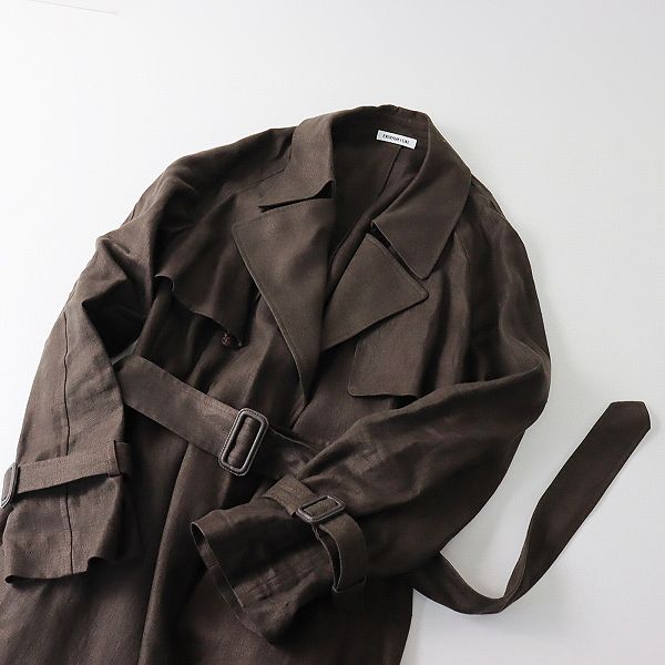 定価6.7万　22SS　ドゥーズィエムクラス　リネントレンチコート 定価6.7万 22SS ドゥーズィエムクラス リネントレンチコート
