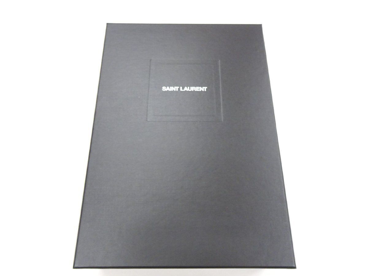 25.3万【未使用】サンローラン SAINT LAURENT テイクアウェイ ボックス ハンドバッグ YSLロゴ レザー 総柄 732657